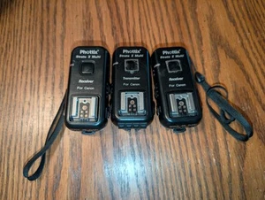 Phottix Strato II Multi 5-in-1 Trigger Set for Canon 1 Transmitter 2 Receivers - Picture 1 of 4