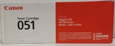 Canon 051 Black Toner Cartridge High Capacity for LBP162dw, MF264/267/269dw - Image 1 of 4