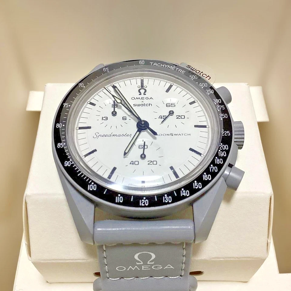 Swatch x OMEGA BIOCERAMIC MoonSwatch 1965 Gray/White SO33M106