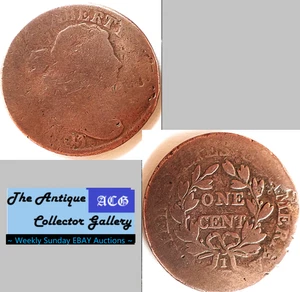 USA 1803 DRAPIERTE BÜSTE GROSSER CENT🪙Früher Kupferpfennig🪙Antik🪙Kleines Datum große Fr - Bild 1 von 6