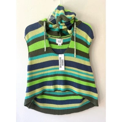 Camiseta sin mangas UO Urban Outfitters talla M de gran tamaño BDG recortada tejida con capucha pulóver Foto 1 de 4