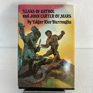 Llana of Gathol and John Carter of Mars HCdj 1977 Burroughs - Picture 1 of 5