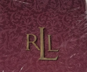 Ralph Lauren Paisley Wine Red Oblong Rectangular Tablecloth 60" X 120" NEW - Picture 1 of 13