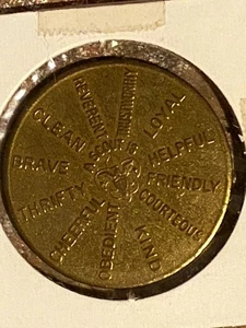 BSA Boy Scout Of America Oath And Law Coin On My Honor - Picture 1 of 2