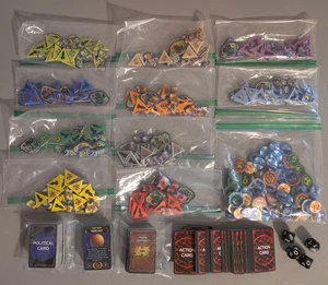 Twilight Imperium 3rd Edition Replacement Pieces - Dice / Mixed Counters + Cards - Picture 1 of 13