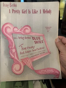 M FRED ASTAIRE Movie Sheet Music BLUE SKIES ‘A Pretty Girl Is Like’ - Picture 1 of 1
