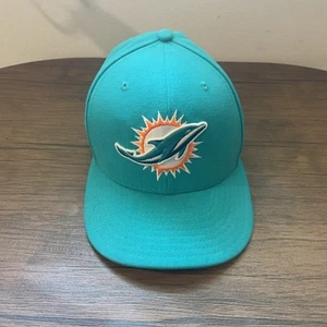 NFL Miami Dolphins New Era 59Fifty Fitted Hat Cap Teal Men’s Size 7 1/8 Football - Picture 1 of 5