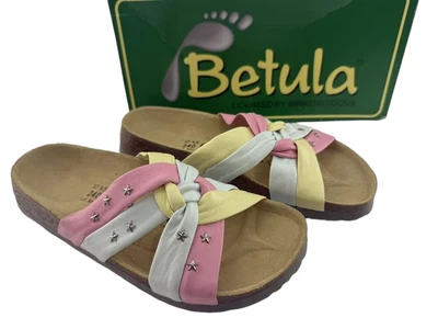 Birkenstock Betula новый Cha Cha кожи пастель звезды запонки женщин 6 сандалии горки - Изображение 1 из 4