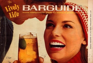 Folleto de recetas de cócteles vintage de los años 60 SOUTHERN COMFORT The Lively Life BARGUIDE - Imagen 1 de 2