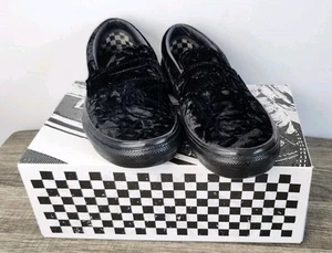 Vans Herren Größe 7 Pop Cush Skate Stil 53 Samt Slipper Turnschuhe Schuhe Schwarz  - Bild 1 von 21