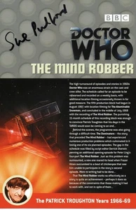 Doctor Who: The Mind Robber DVD Insert Signed by SUE PULFORD - Imagen 1 de 1