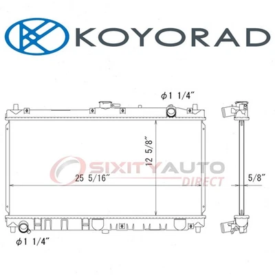 Koyorad Radiator for 1999-2005 Mazda Miata - Cooler Cooling Antifreeze zu Foto 1 de 4