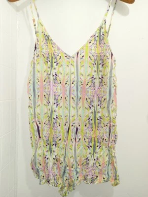 Victoria's Secret Sleeveless Sleep Romper Sz Med Lightweight Loungewear Coverup - Image 1 of 4