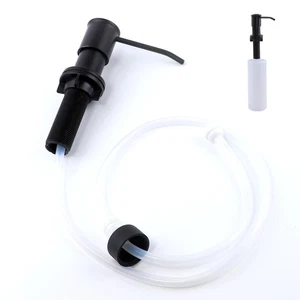 Sink Soap Dispenser Pump Black Built in Kitchen Counter Dish Soap Dispenser w... - Picture 1 of 7