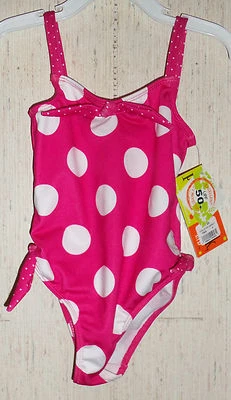 NEW!  GIRLS penelope mack LTD. POLKA DOT ONE PIECE SWIMSUIT  SIZE 4T - Image 1 of 3