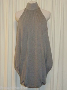 BEAUTIFUL SASS&BIDE GREY HIGH NECK MINI DRESS 42/6 (AUS 12) Made in Australia - Picture 1 of 5