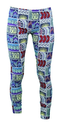 Leggings MARA HOFFMAN Edredones Azul Marino Gráfico Resort Talla L $238 NUEVO Foto 1 de 2