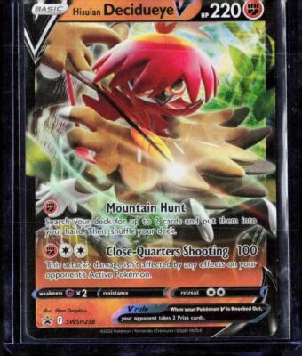SWSH: Sword & Shield Promo Cards #SWSH238 Hisuian Decidueye V - Image 1 of 2