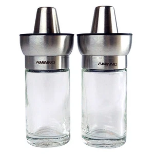 Salz & Pfefferstreuer Glas Edelstahl Schüssel Deckel Zucker Gewürz Restaurant - Bild 1 von 5