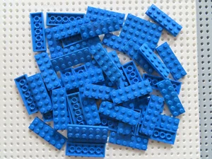 Lego 50 x Platte Bauplatte flach 3795 blau  2x6 Noppen    - Bild 1 von 1