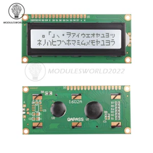 5 V LCD1602A grauer Bildschirm weiß Hintergrundbeleuchtung 16x2 Zeichen 1602LCD Display Modul - Bild 1 von 12