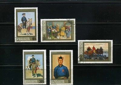 ''PAINTING OF NATIONAL HEROES/  SUKHE BATOR.- AHAS BATOR.- MONGOLIA   (5) 1972 - Image 1 of 2