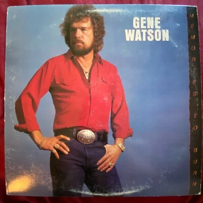 Gene Watson~Memories To Burn~1985 Epic Records PROMO LP~EX Vinyl~FAST SHIPPING! - Image 1 of 2