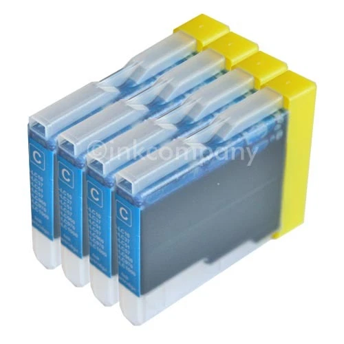 4 Patronen C kompatibel zu Brother LC970 DCP135C MFC240C DCP130C DCP150C MFC235C - Bild 1 von 1