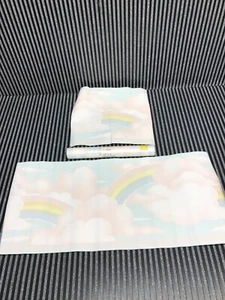 1 Roll Vintage Pastel Clouds & Rainbows Baby Room Wall Border 5 Yards orig owner - Picture 1 of 6