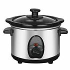 Stainless Steel Slow Cooker Removable Ceramic Pot Bowl Keep Warm 1.5L - 3.5L