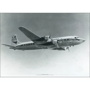 Cathay Pacific Airways Douglas DC-6B Art Print - In Flight - Multi Sizes EE - Picture 1 of 4
