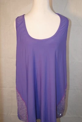 Danskin теперь фиолетовый гонщик назад Майка XXL/2XG (20) Dri-More - Изображение 1 из 4
