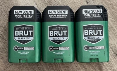 LOTE 3 - BRUT 24 Horas DESODORANTE ANTITRANSPIRANTE Barra Sólida NEGRO HIELO DESCONTINUADO Foto 1 de 4