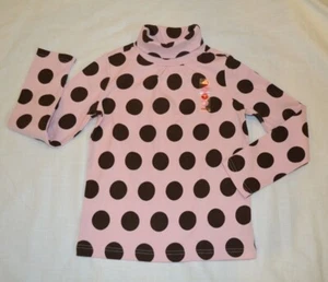 Gymboree SWEETER THAN CHOCOLATE Polka Dot Turtleneck Top Pink & Brown NWT 8 9 - Picture 1 of 1