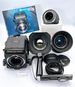 Mamiya RB67 Pro S Medium Format SLR Camera w/ 2 Sekor C Lenses Japan - Top Mint - Picture 1 of 23