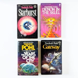 FREDERIK POHL Book Lot Gateway, Starburst, Demon in the Skull, Years of the City - Picture 1 of 15