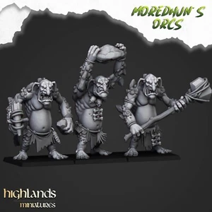 3 Troll delle Caverne - Miniature delle Highlands 28 mm - Foto 1 di 2
