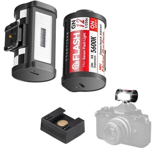 TTArtisan M01 Retro Mini On-Camera Flash Speedlite 5600K GN12 Universal Hot Shoe - Picture 1 of 9