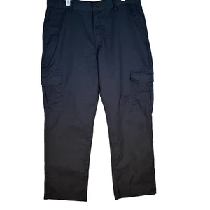 Dickies Men's Cargo Pants 36 X 32 Black Mid-Rise Relaxed Fit Classic M1797 - Picture 1 of 6