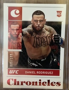 2022 Panini Chronicles UFC Daniel Rodriguez #98 Rookie Red Parallel 005/199