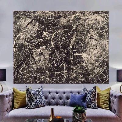 Jackson Pollock style￼ Artist Painting 81” X 62”(6ft. 9in)Abstract Modern XL - Image 1 of 4