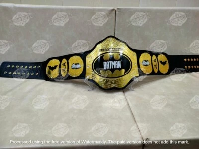 Batman Championship Belt Adult Size 2mm Brass - Image 1 of 4