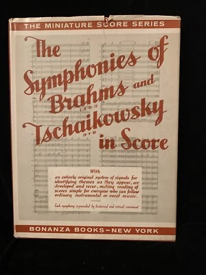 BRAHMS 4 Symphonies & TCHAIKOVSKY #4-6 - FULL SCORE - BONANZA - HARDBACK w/ DJ - Image 1 of 4