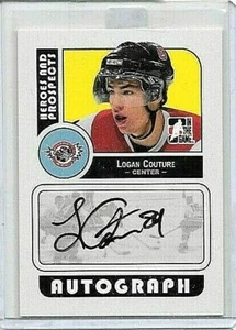 LOGAN COUTURE 2008 ITG HEROES & PROSPECTS CERTIFICADO AUTÓGRAFO - Imagen 1 de 1