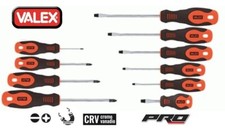 SET 10 CACCIAVITI IN ACCIAIO CHROME VANADIUM PUNTA MAGNETICA TAGLIO E CROCE