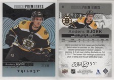 2017 Upper Deck Trilogy Premieres Level 1 Black Foil /99 Anders Bjork Rookie RC