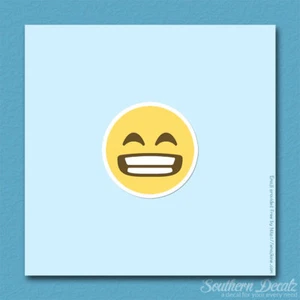 "Emoji Big Grin Smile Smiley :D - Calcomanía de vinilo - c118 - 3,75"" x 3,75" - Imagen 1 de 1