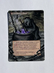 Urza’s Power Plant Hand Painted Altered MTG Card Magic Halloween Alter Tron Land - Picture 1 of 2