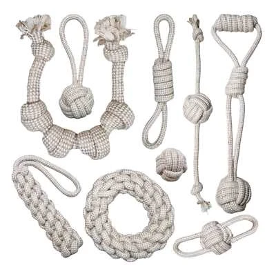 Tauseil Hundekauspielzeug aus Hanffasern und ungebleichter Baumwolle - Bild 1 von 4