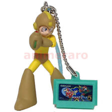 Megaman Rockman Keychain Figure Earphone Jack YELLOW MEGAMAN TEAL Cartridge 